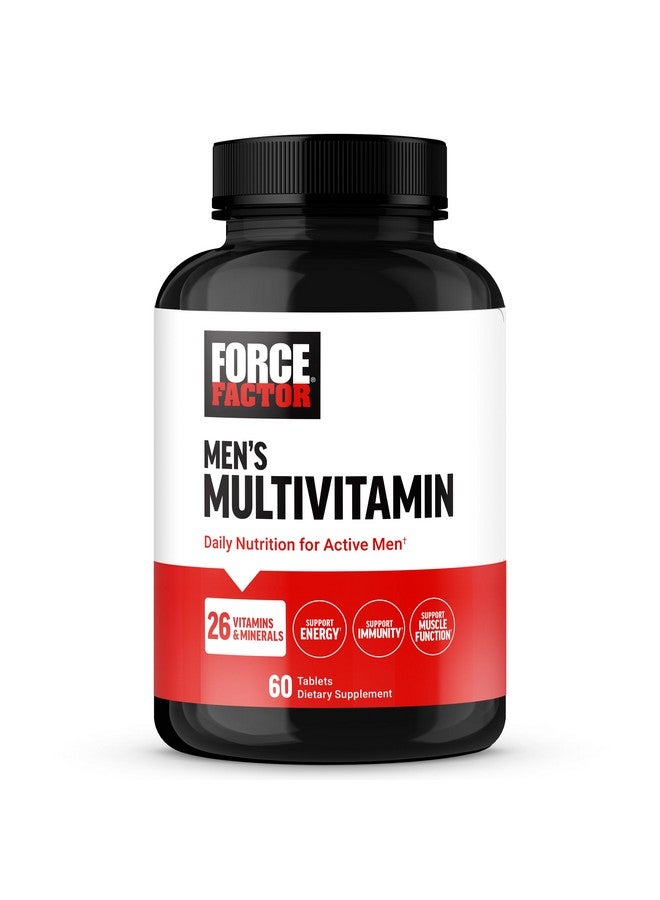 Force Factor فيتامينات متعددة للرجال من فورس فاكتور، فيتامينات متعددة للرجال بالإضافة إلى مكمل الأحماض الأمينية مع 27 فيتامين ومعادن، ومغذيات نباتية لدعم الطاقة والمناعة، 60 قرص - Image 1