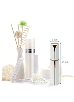 Generic Electric Facial Hair Remover, Women’s Portable Facial Hair Trimmer, Best Painless Flawless Hair Remover for Women Bikini Area, Peach Fuzz, Upper Lip, Arm (White)  - Image 2