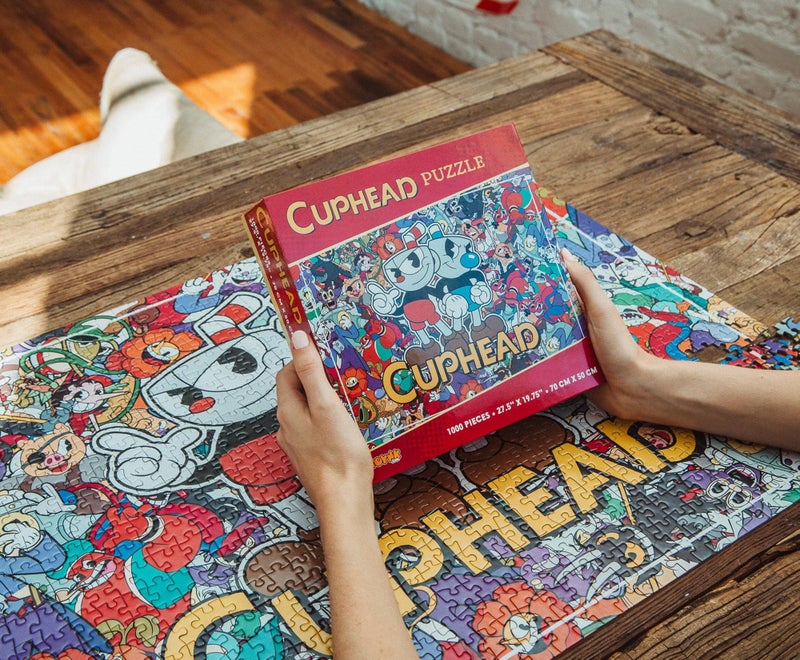 Toynk Cuphead and Mugman Collage 1000-Piece Jigsaw Puzzle, Brain Teaser for Kids and Adults | 28 x 20 Inches - Image 4