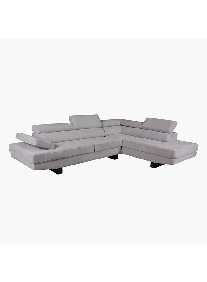 Home Box Blair 3-Seater Right Corner Fabric Sofa With Adjustable Headrest 102 x 97 x 205 cm - Image 3