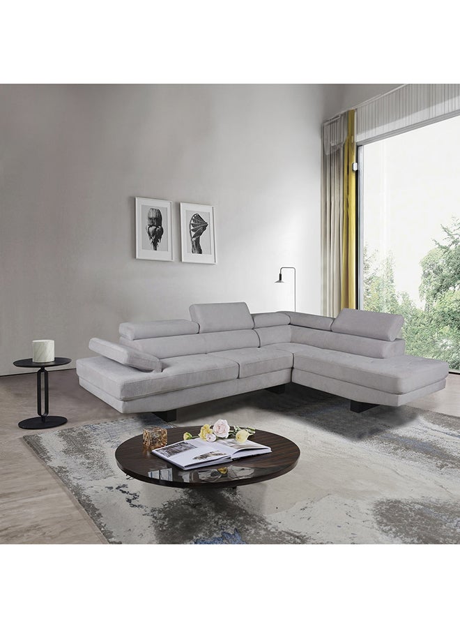 Home Box Blair 3-Seater Right Corner Fabric Sofa With Adjustable Headrest 102 x 97 x 205 cm - Image 1