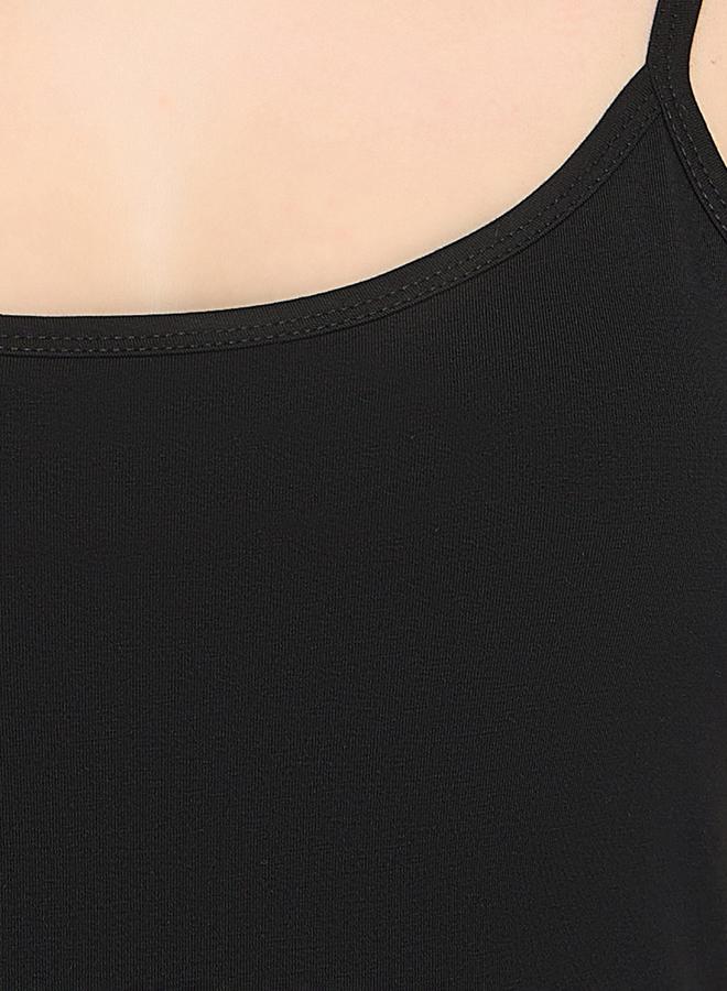 Clovia Black Solid Strappy Cami Top - Image 5