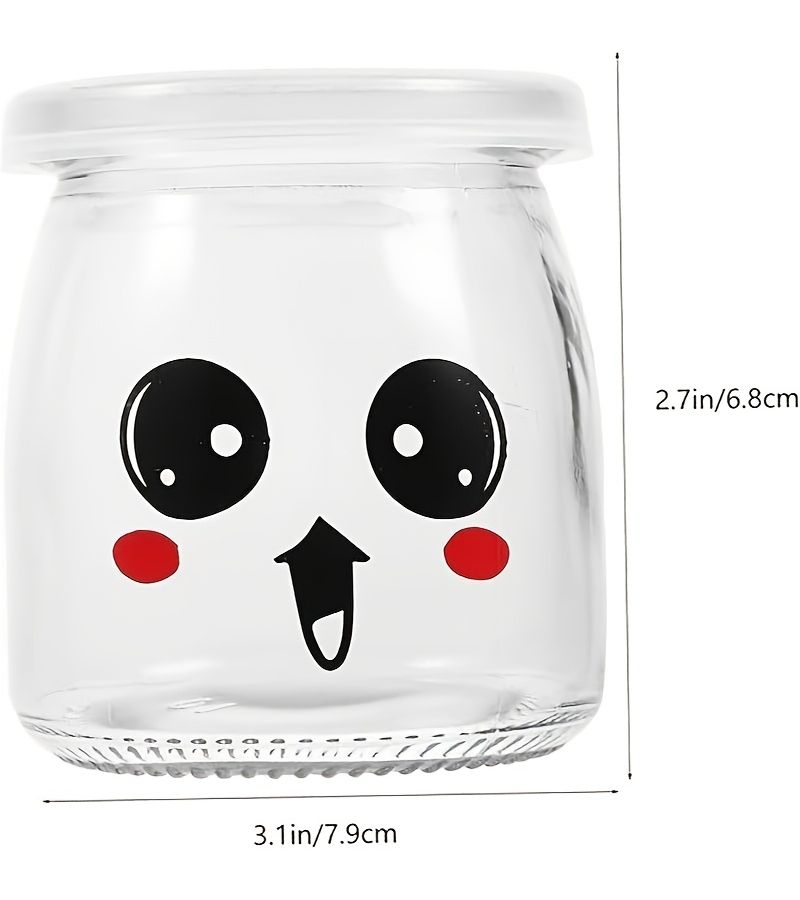 5.07oz Glass Milk Bottles Dessert Cups Pudding Jars Jelly Cans Yogurt Jars Pack - Image 5