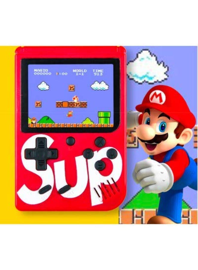SUP 400 In 1 Game Box Console Classic Games Hand Held Gamepad Color Screen Mario Super Mario DR Mario Contra Games - RED - Image 1