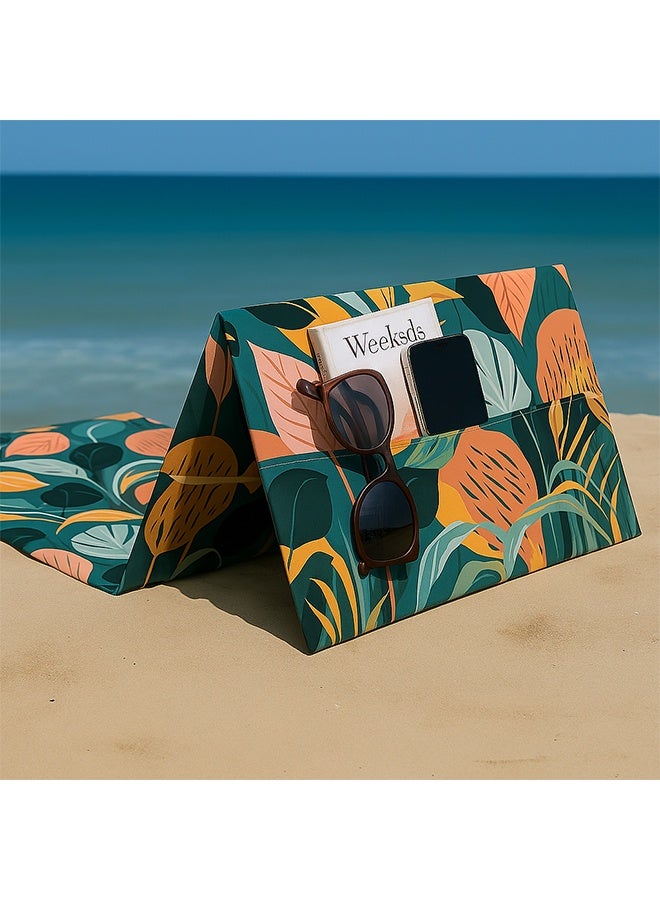 snooze 2 in 1 Beach Lounger & Bag, 200*63 cm, Lagon design - Image 2
