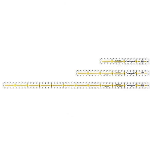 Omnigrid Dritz Omnigrid 4-6-12-Inch Marking Ruler Trio, 12.75 x 3 x 0.13, R1264S - Image 1