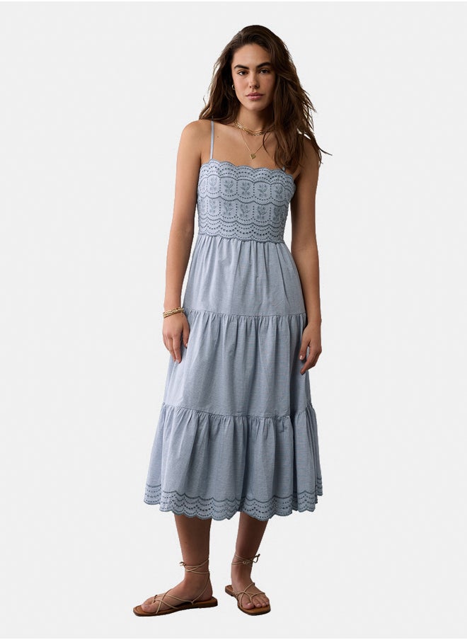 American Eagle Tiered Eyelet Dress  - Image 5