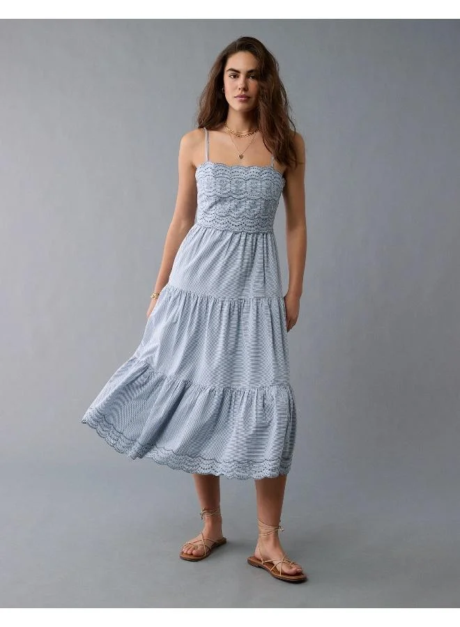 امريكان ايجل Tiered Eyelet Dress