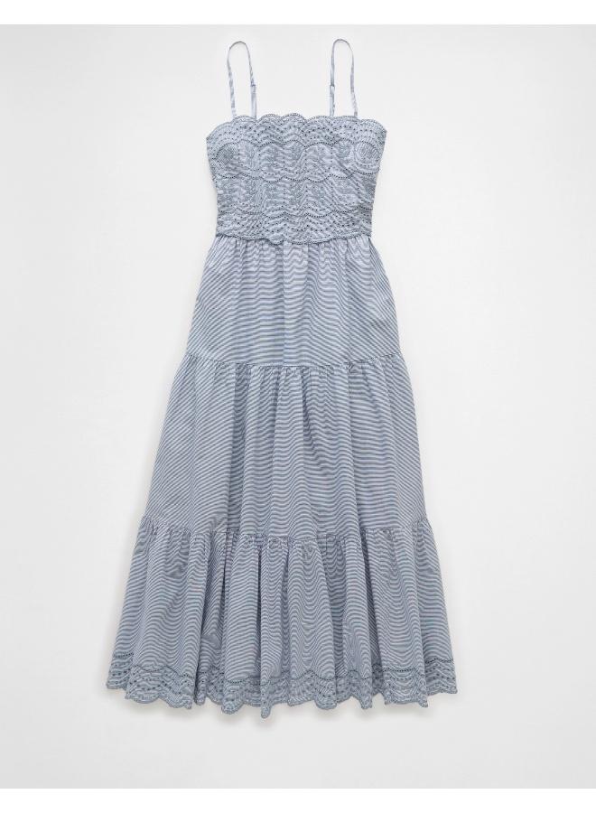 American Eagle Tiered Eyelet Dress - Image 3
