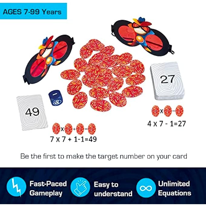 CHALK AND CHUCKLES Super Math Spy Board Game for Kids Age 812 Educational Brain Games for Kids 10 Years Gift for Boys Girls 9 10 11 Years STEM Toys - Image 4