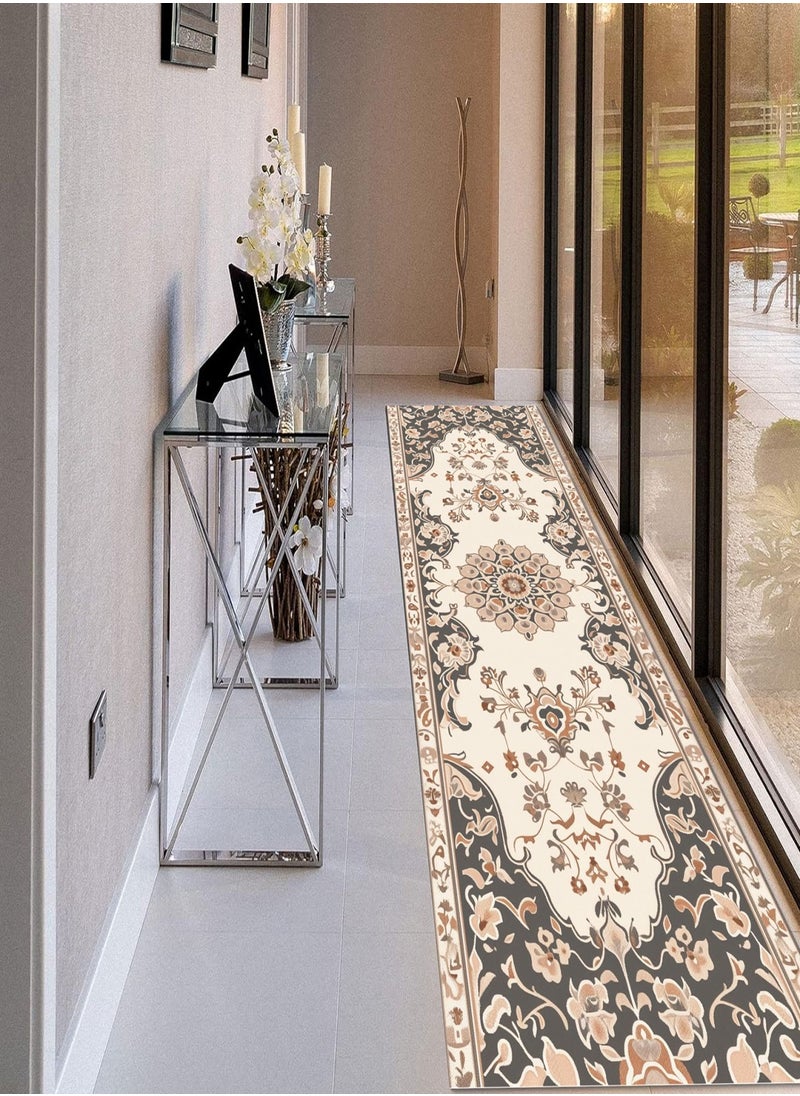 GOOTOY Boho Runner Rug Hallway Long Rug Vintage Laundry Rug Runner Non Slip Entryway Mat Area Rugs for  Bathroom Bedroom Kitchen Living Room  - Image 3