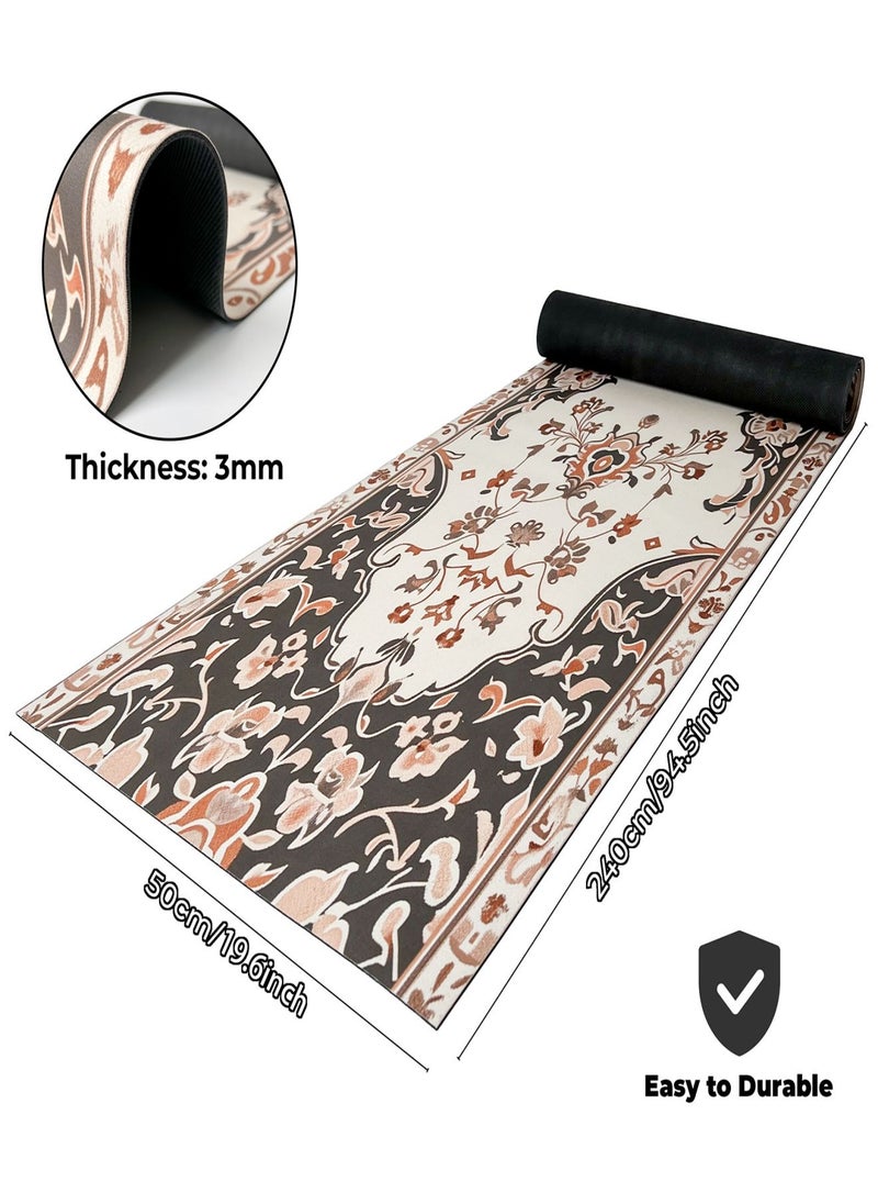 GOOTOY Boho Runner Rug Hallway Long Rug Vintage Laundry Rug Runner Non Slip Entryway Mat Area Rugs for  Bathroom Bedroom Kitchen Living Room  - Image 4