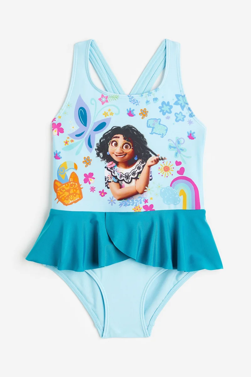 اتش اند ام ملابس سباحة مزينة بطبعة