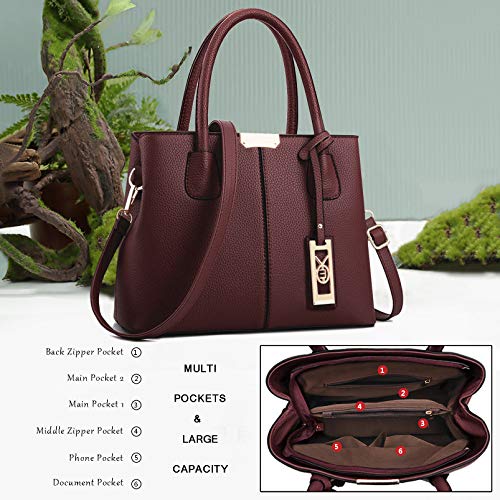 COCIFER Purses and Handbags for Women Shoulder Tote Bags Satchel Top Handle Bag - Image 4