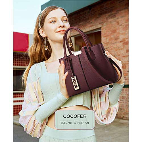 COCIFER Purses and Handbags for Women Shoulder Tote Bags Satchel Top Handle Bag - Image 5