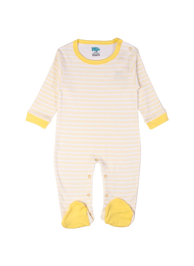 Babies Basic - 5 Piece Unisex 100% Cotton Gift Set Include Bib, Romper, Mittens, Cap And Sleepsuit/Jumpsuit- Life Is Better - Image 1