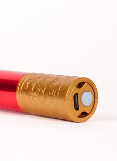 LUSTER A small, elegant rechargeable flashlight, 3 lighting modes, with a hanger and a storage box, red/gold.  - Image 4