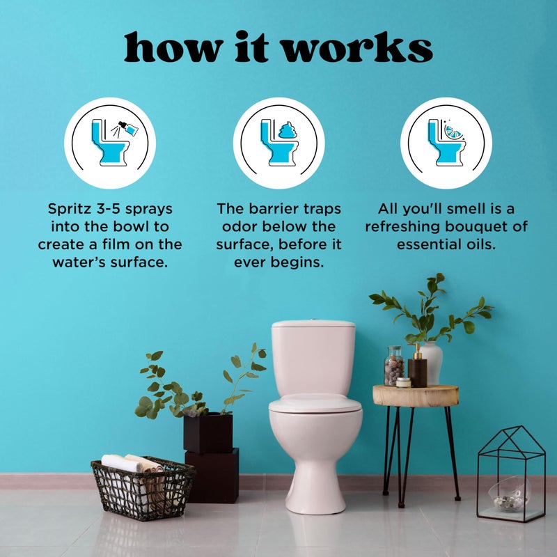 Poo-Pourri بخاخ المرحاض بو-بورري قبل أن تذهب، هواء منعش، 2 أونصة سائلة - ياسمين، هواء منعش ونعناع 2 أونصة سائلة (عبوة من 1) - Image 5