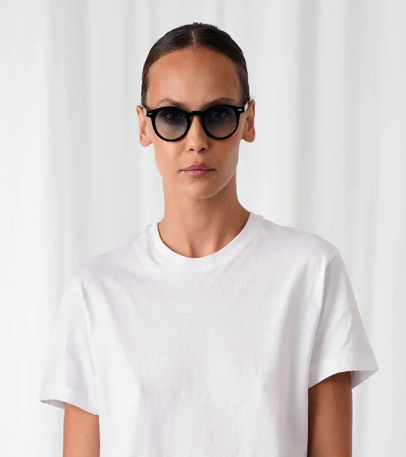 Explicit Poets Explicit Poets Unisex JAMES Black - Gradient Blue Stylish Sunglasses, 4EP17