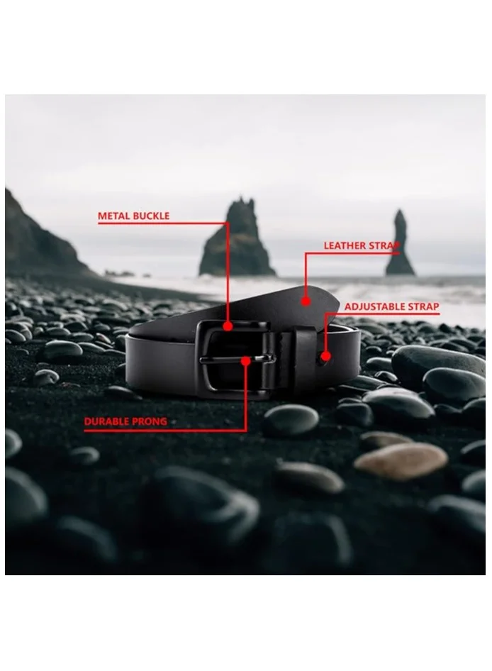 HAMMONDS FLYCATCHER  Genuine Leather Belt for Men - Adjustable Waistband up to 46 Inches Belt for Jeans & Dress Pants - 1.5\" Width - Zinc Casted Buckle - Formal & Casual Wear  | Best Price UAE