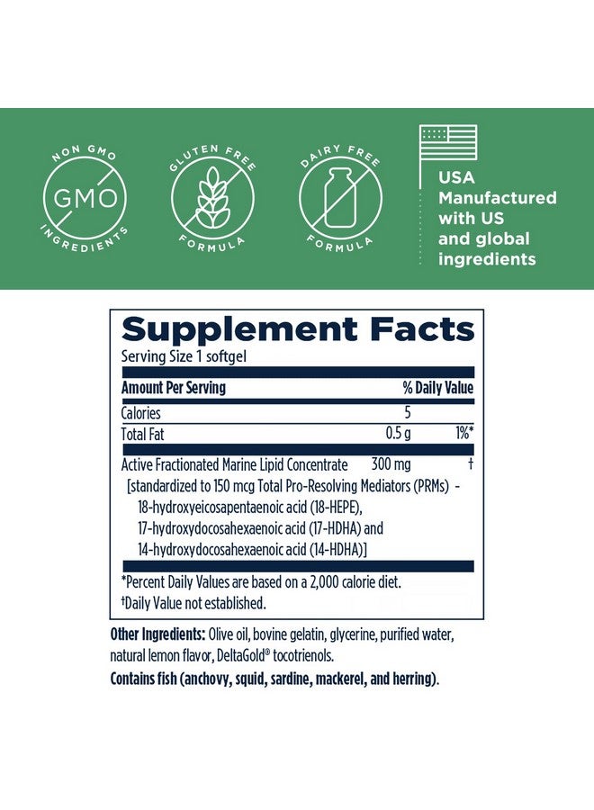 designs for health Spm Supreme 3 Specialized Proresolving Mediators From Fish Oil Omega 3 Fatty Acids Supplement Spm Fish Oil (60 Softgels)  - Image 5