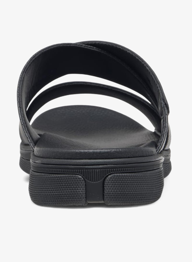 Le Confort Men's Textured Cross Strap Slip-On Sandals Ramadan Collection - Image 4