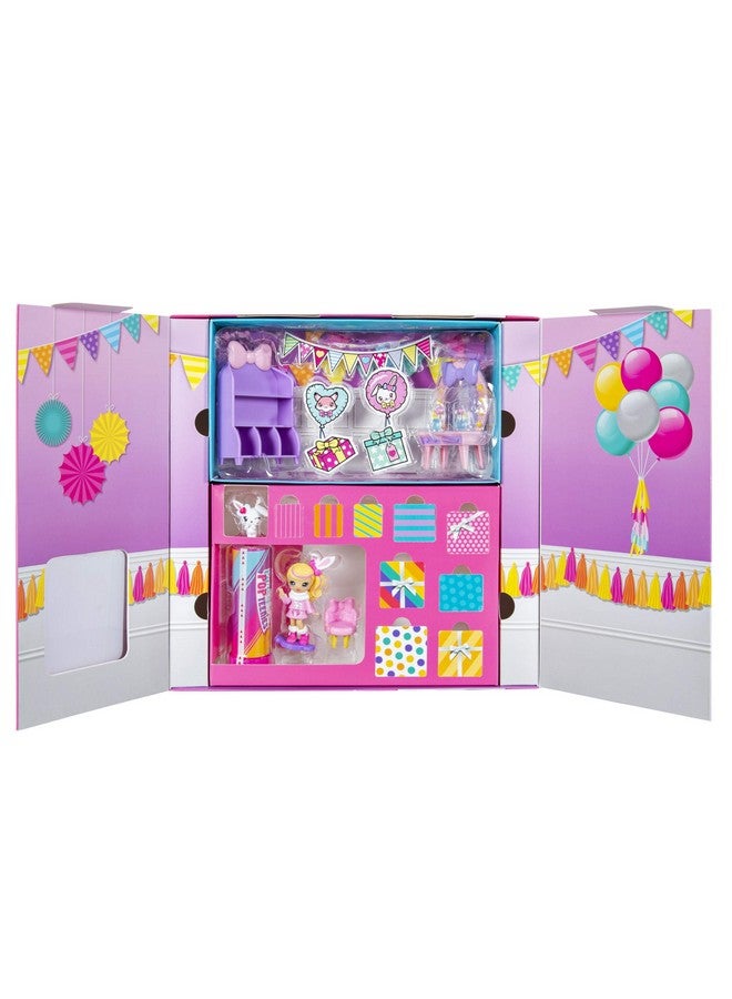 سبن ماستر مجموعة ألعاب صندوق مفاجآت الحفلات للحيوانات اللطيفة من بارتي بوبتينيز مع قصاصات ورقية، دمية صغيرة حصرية قابلة للتجميع وملحقاتها، للأعمار من 4 سنوات فما فوق - Image 2