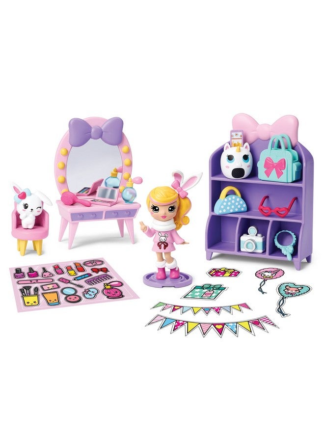 سبن ماستر مجموعة ألعاب صندوق مفاجآت الحفلات للحيوانات اللطيفة من بارتي بوبتينيز مع قصاصات ورقية، دمية صغيرة حصرية قابلة للتجميع وملحقاتها، للأعمار من 4 سنوات فما فوق - Image 5