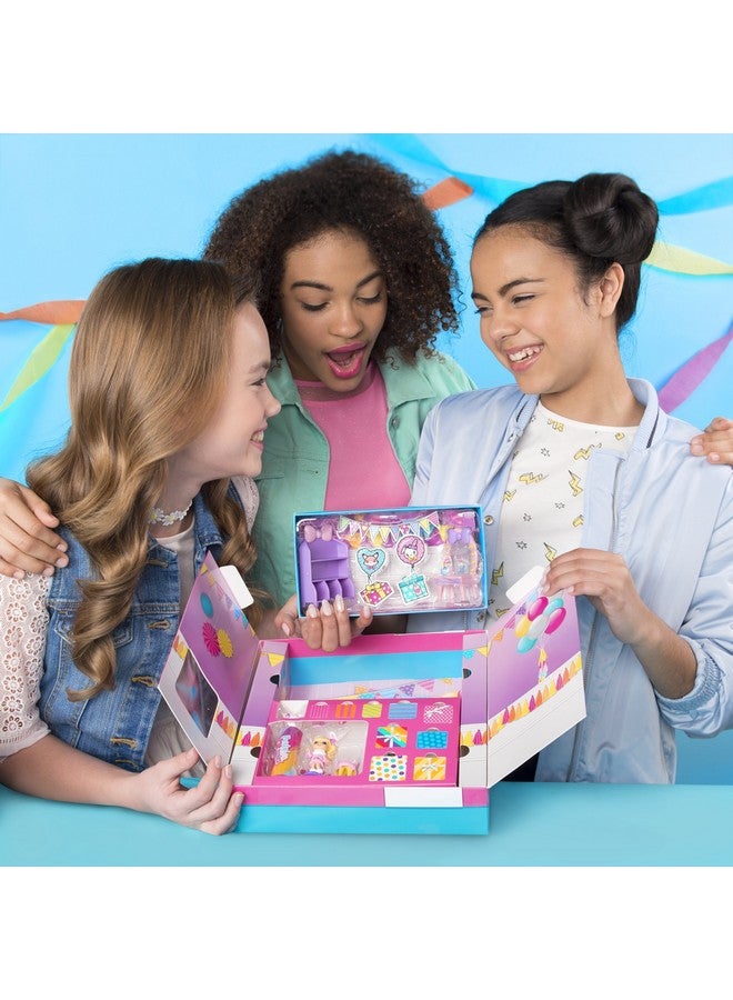 سبن ماستر مجموعة ألعاب صندوق مفاجآت الحفلات للحيوانات اللطيفة من بارتي بوبتينيز مع قصاصات ورقية، دمية صغيرة حصرية قابلة للتجميع وملحقاتها، للأعمار من 4 سنوات فما فوق - Image 3