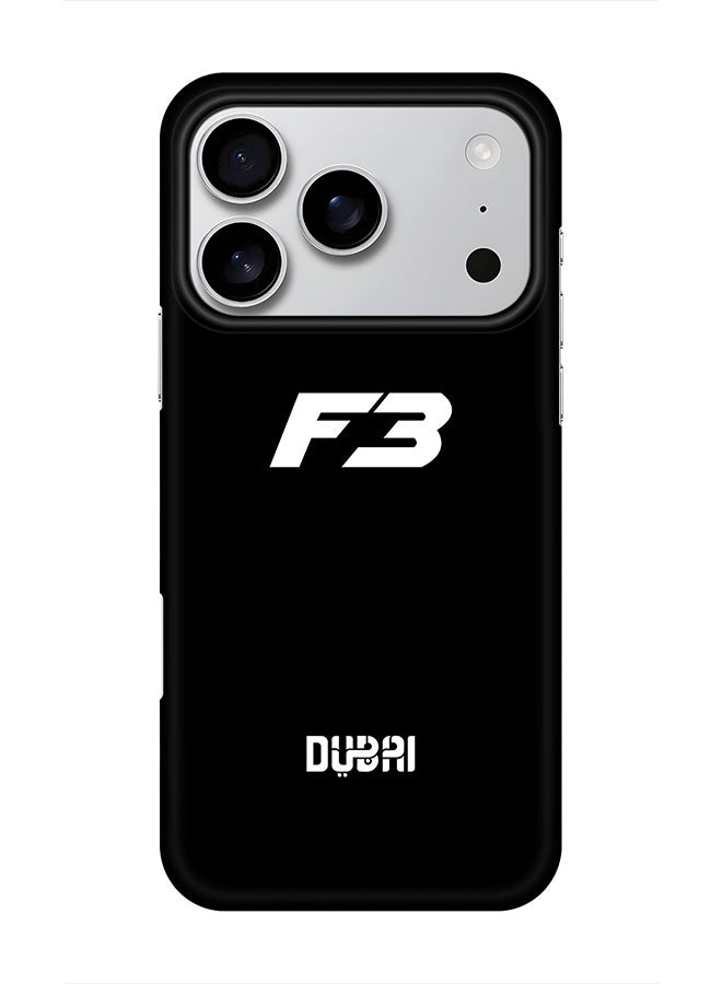 Stylizedd For iPhone 17 Pro,Case, [Compatible with MagSafe] Magnetic cover Slim fit Protection Matte, -  Faz3 Dubai Black