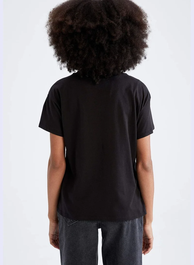 DeFacto Regular Fit Short Sleeve Printed T-Shirt
