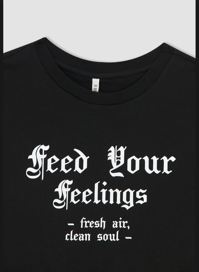 DeFacto Regular Fit Short Sleeve Printed T-Shirt