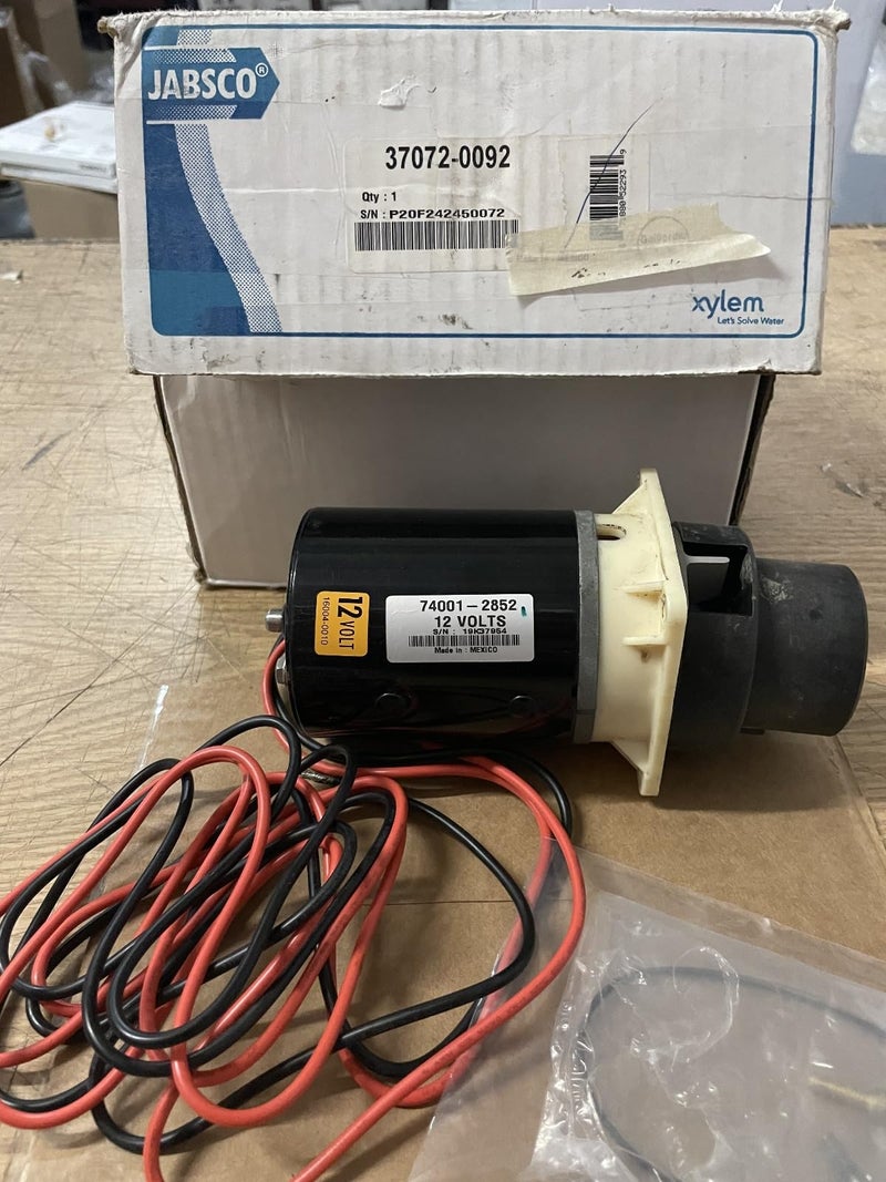 Jabsco مجموعة مضخة المرحاض البحرية من جابسكو 37072-0092 بتصميم بحري وفلش هادئ (12 فولت) - Image 2