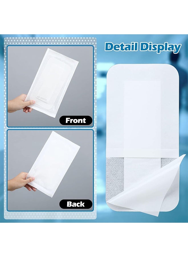 10 PCS Non-Woven Fabric Wound Dressings, 4"x5.9" Waterproof Sweatproof Breathable Bandages for Wound Care, Post-Surgery, Skin Protection & Abrasion Healing - Image 3