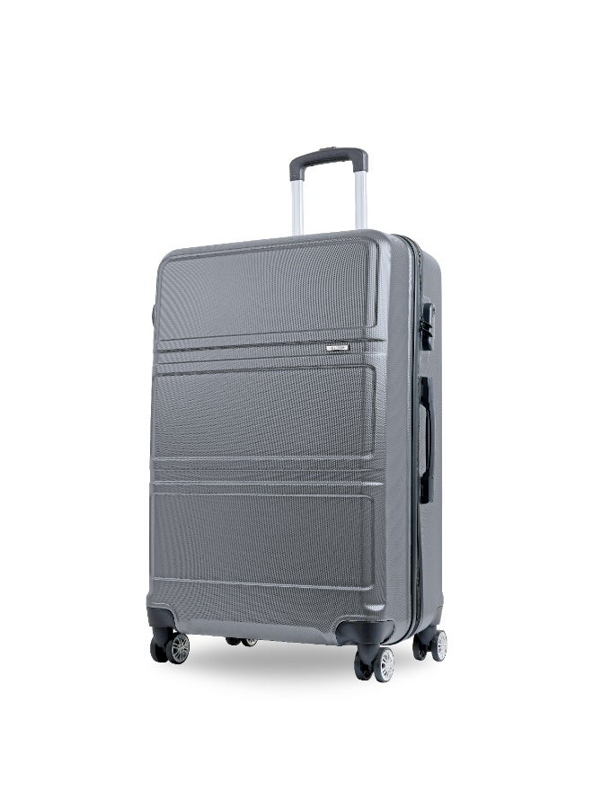 Reflection ABS Carry On Suitcase Airline Approved, Lightweight 28 Inch  Luggage- 360° Silent Wheels, ABS Hard Luggage Trolley, Spinner Wheels, Travel Luggage  (28-Inch , D.Grey) - Image 1