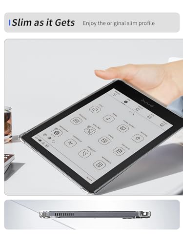 WUNIAK Clear Case for Onyx BOOX GO 6 The 6" ePaper Reader 2024,Thin Slim Lightweight Scratch Proof,Durable Protection Silicone Rubber TPU Cover (Clear). - Image 3