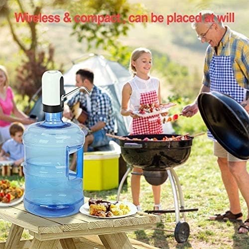 Grazia Automatic Wireless Water Bottle Dispenser – Rechargeable, Portable 20L Bottle Pump with USB Charging & Cable – Easy-to-Use, Efficient Water Pump for Home & Office - Image 4