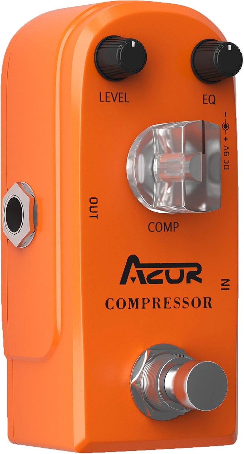 Azor Compressor Guitar Effect Pedal Ultimate Comp Pedal Compression Effect Pure Analog for Electric Guitar and Bass True Bypass - Image 4