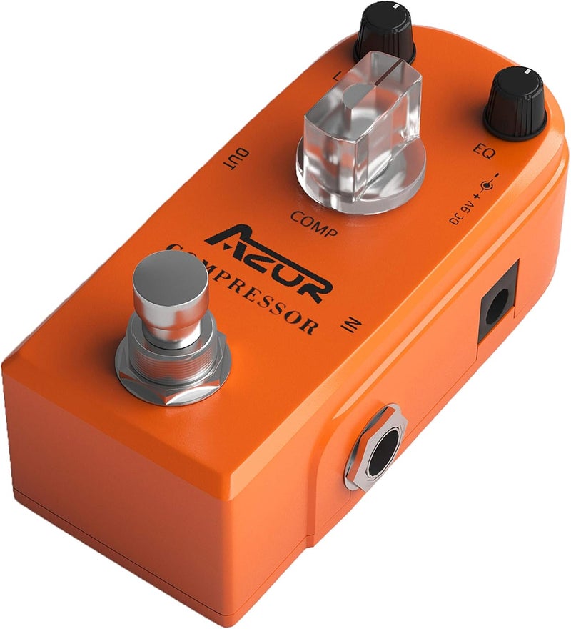 Azor Compressor Guitar Effect Pedal Ultimate Comp Pedal Compression Effect Pure Analog for Electric Guitar and Bass True Bypass - Image 5