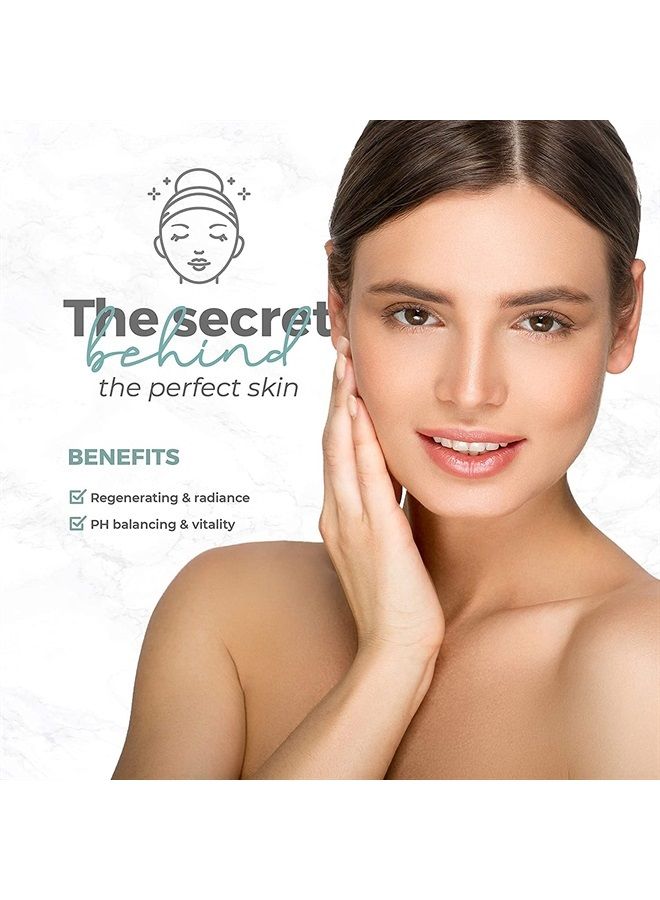 BRÜUN جلي ماسك جار أحمر ذهبي لحمض اللاكتيك AHA قناع الوجه القابل للإزالة | 23 أونصة سائلة مجموعة سبا من جل ماسك مرطب - Image 3