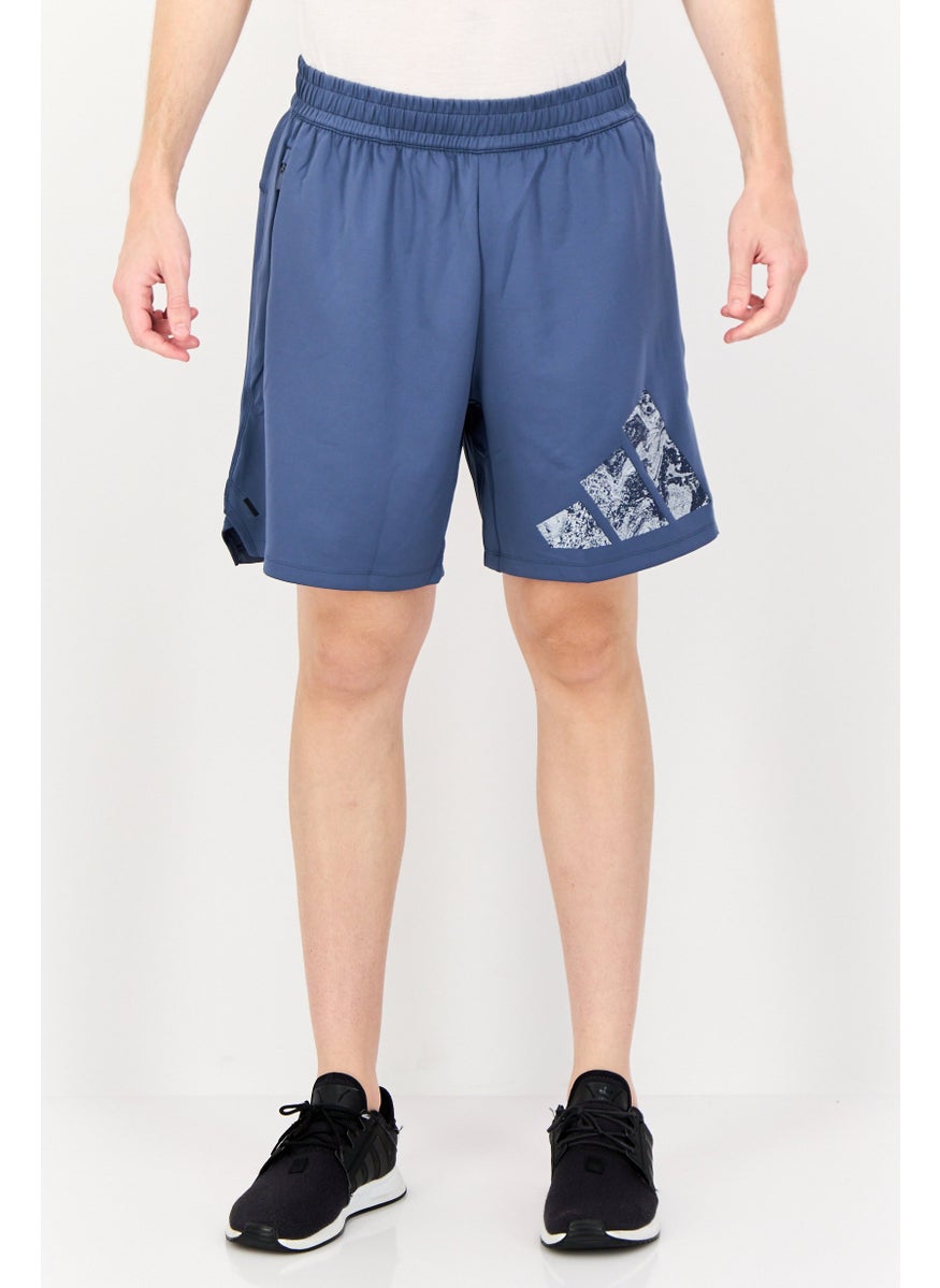 Adidas Men Sportswear Fit 7 Inseam Training Shorts, Slate Blue  - Image 1