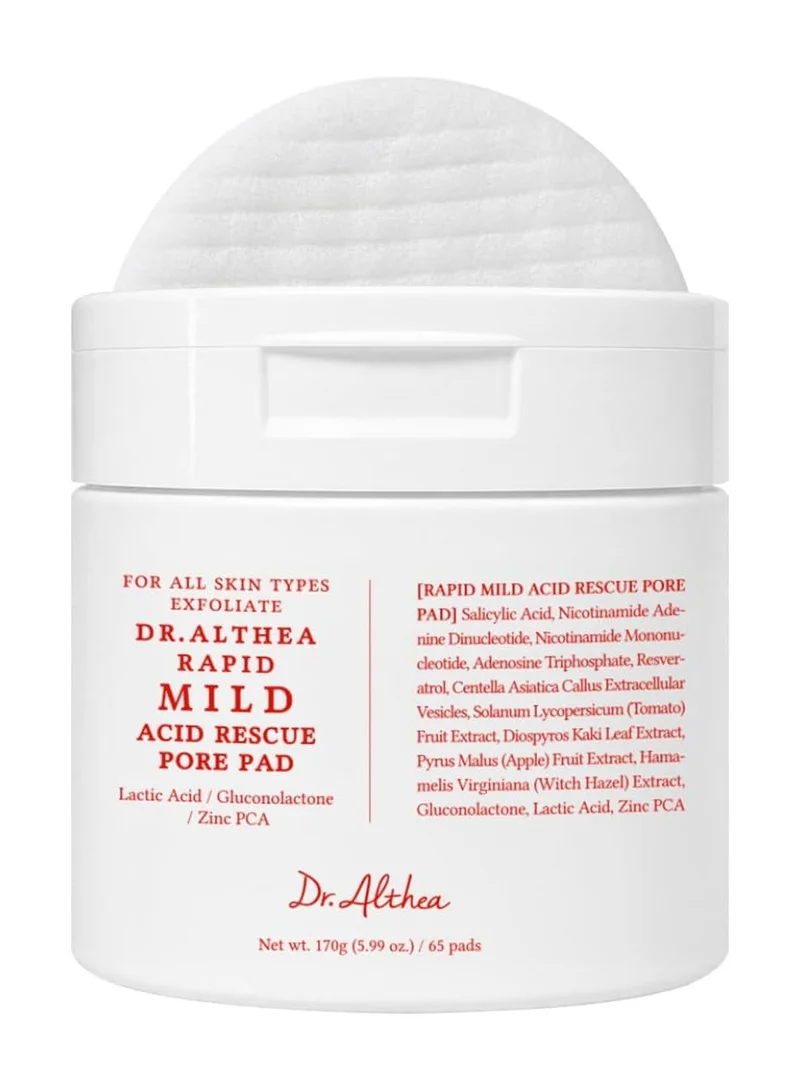 DrAlthea Rapid Mild Acid Rescue Pore Pad