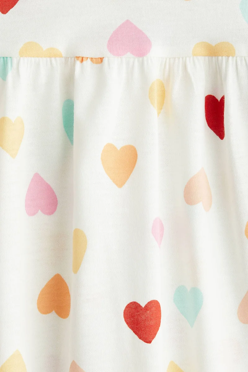 اتش اند ام Patterned cotton dress