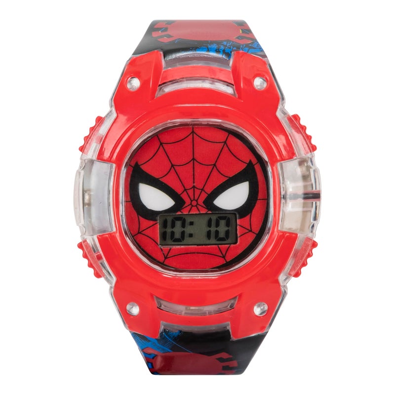Marvel Spider-Man Kids Digital LCD Watch with Light-Up Bezel, Easy-Read Display, and Adjustable Strap â€“ Fun Digital Watch for Boys & Girls â€“ Fits Wrists 5.5â€-8â€ â€“ Includes Collectible Tin Box - Image 5