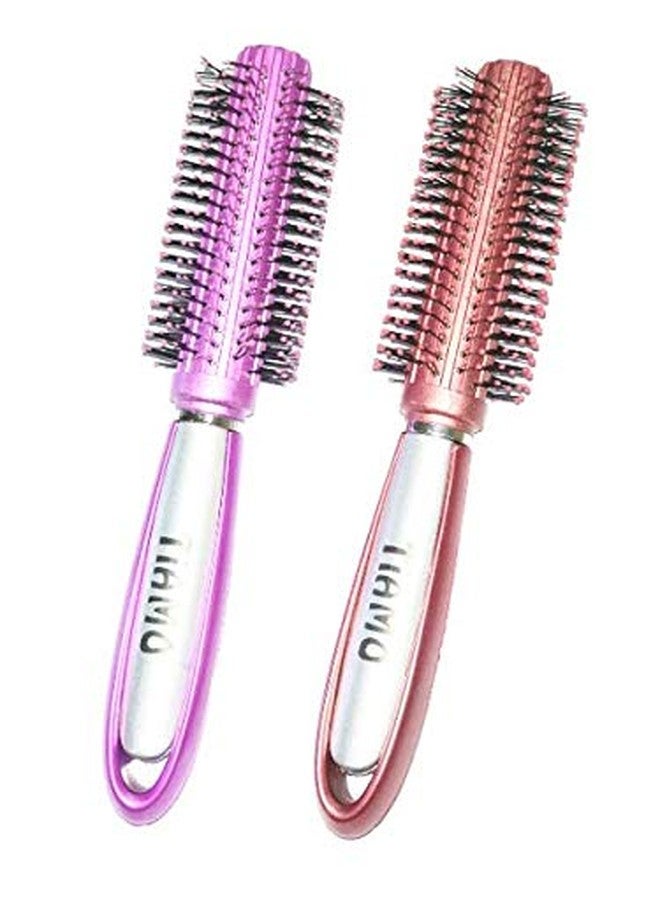 Tiamo PLASTIC ROUND HAIRBRUSH SET OF 2 FOR DAILY HAIR STYLING - Image 1