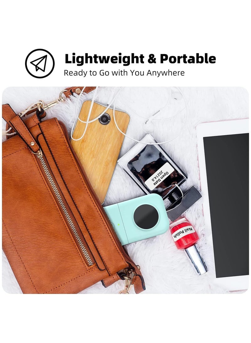 Labeller, Portable Bluetooth Mini Label Printer, Smartphone Handheld Thermal Sticker Small Sticker Multi-Template Font Icon Inkless for Home Office - Image 5