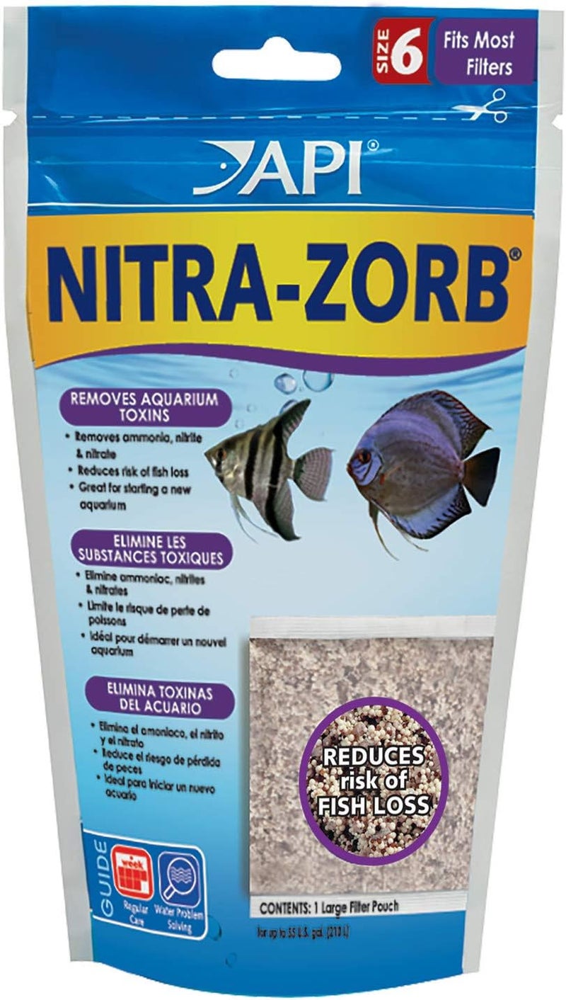 API Nitra-Zorb Size 6 Aquarium Canister Filter Filtration Pouch 1-Count Bag, Model:110A - Image 1