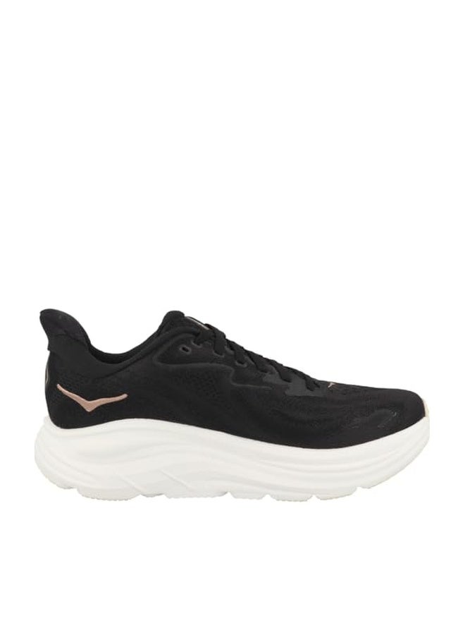 Hoka Women's Clifton 10 Sneaker, Black/Rose Gold, 8 - Image 1
