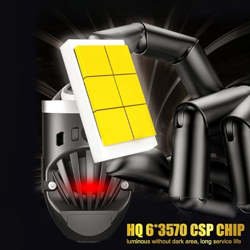 Audio Wheels 2" Universal LED Projector Fog Lamp - 120W | Tri-Color Output (6000K White / 4500K Warm / 3000K Yellow) | 15,000LM | Blue Film Lens | 12V/24V Car Driving Lamp for Vehicle Modification - Image 3