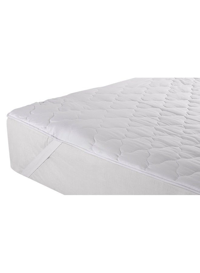 Gilbins Gilbin  Quilted Cot Size Cotton Top Camp Mattress Pad Fits On Most Camping Cots  R V Bunk Beds  Home Cots  Boat Bunks  Roll-Away-Beds  Foldaway Beds  Foam Sleeping Pads  - Image 1